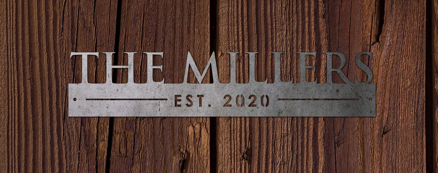 Custom Metal Sign, Metal Signs, Last name Sign, Free Shipping
