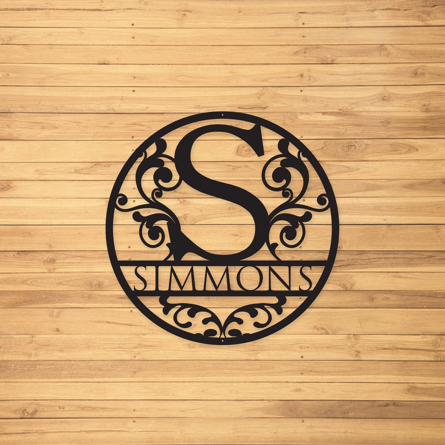 Metal Monogram for Outside, Metal Letter Family Sign, Metal Sign, Free Shipping, Custom Metal Sign | S42