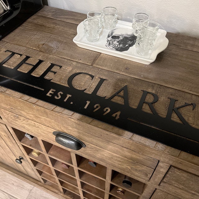 Custom Metal Sign, Metal Signs, Last name Sign, Free Shipping