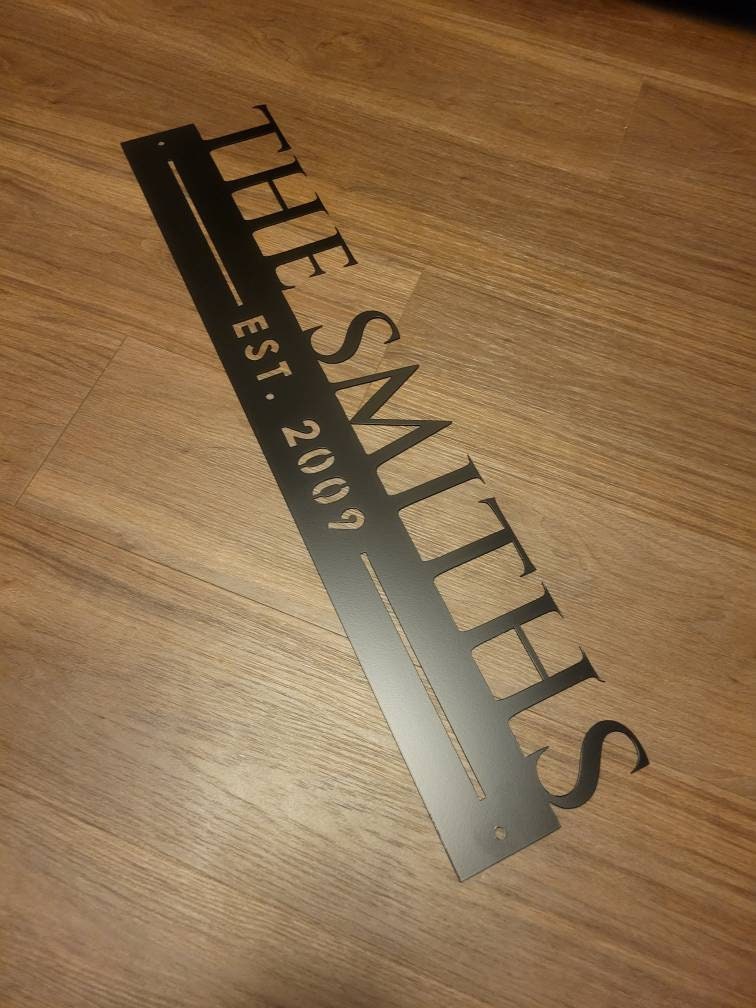 Custom Metal Sign, Metal Signs, Last name Sign, Free Shipping