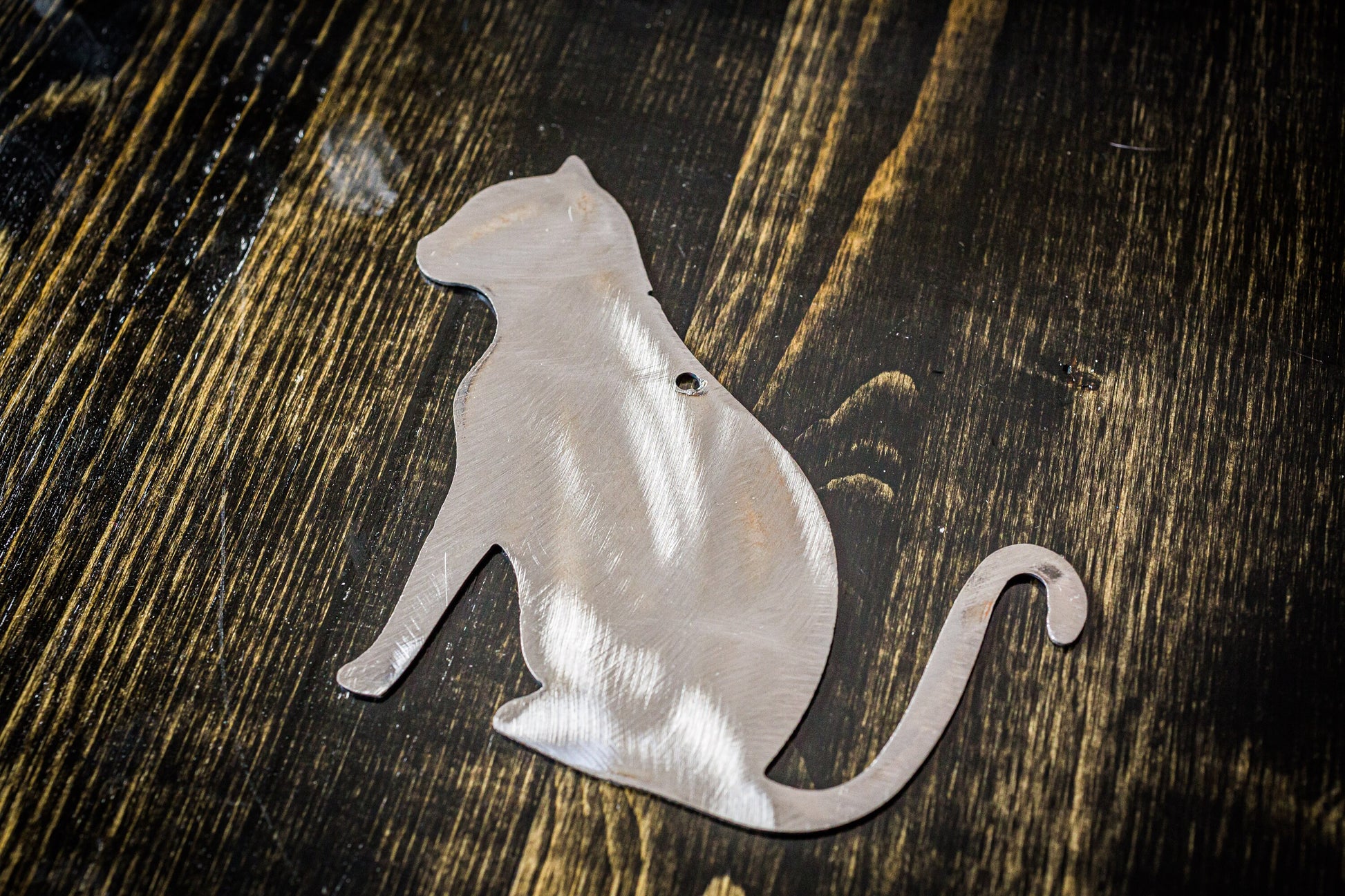 Metal Cat Ornament, Monogram Ornaments, Metal Ornaments, Christmas Ornaments