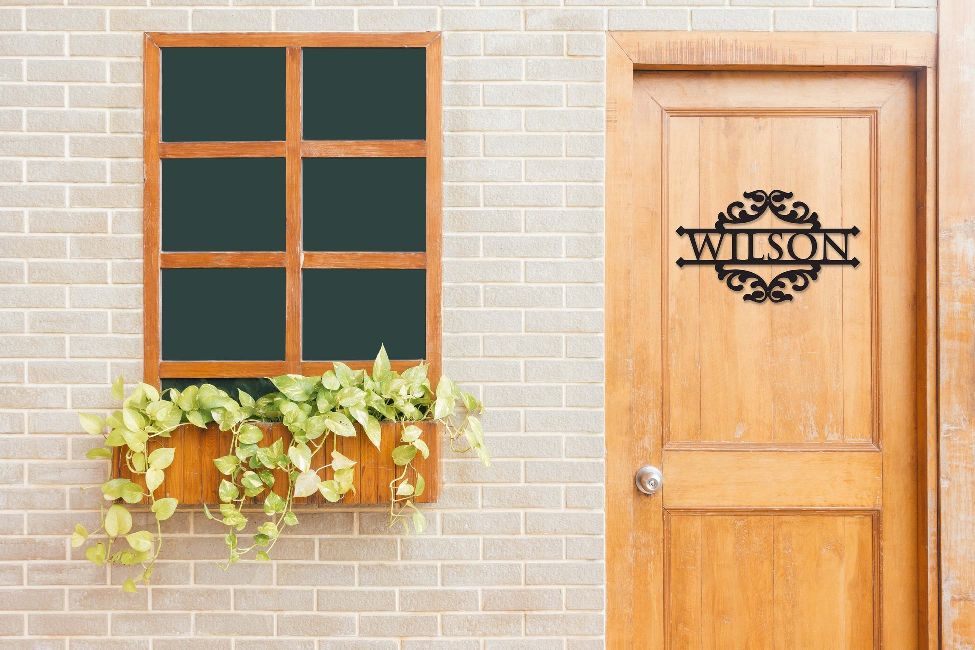 Custom Metal Sign, Name with Flourishes, Decorative House Name, Metal Name Sign, Metal Signs, Metal Name Sign, Free Shipping