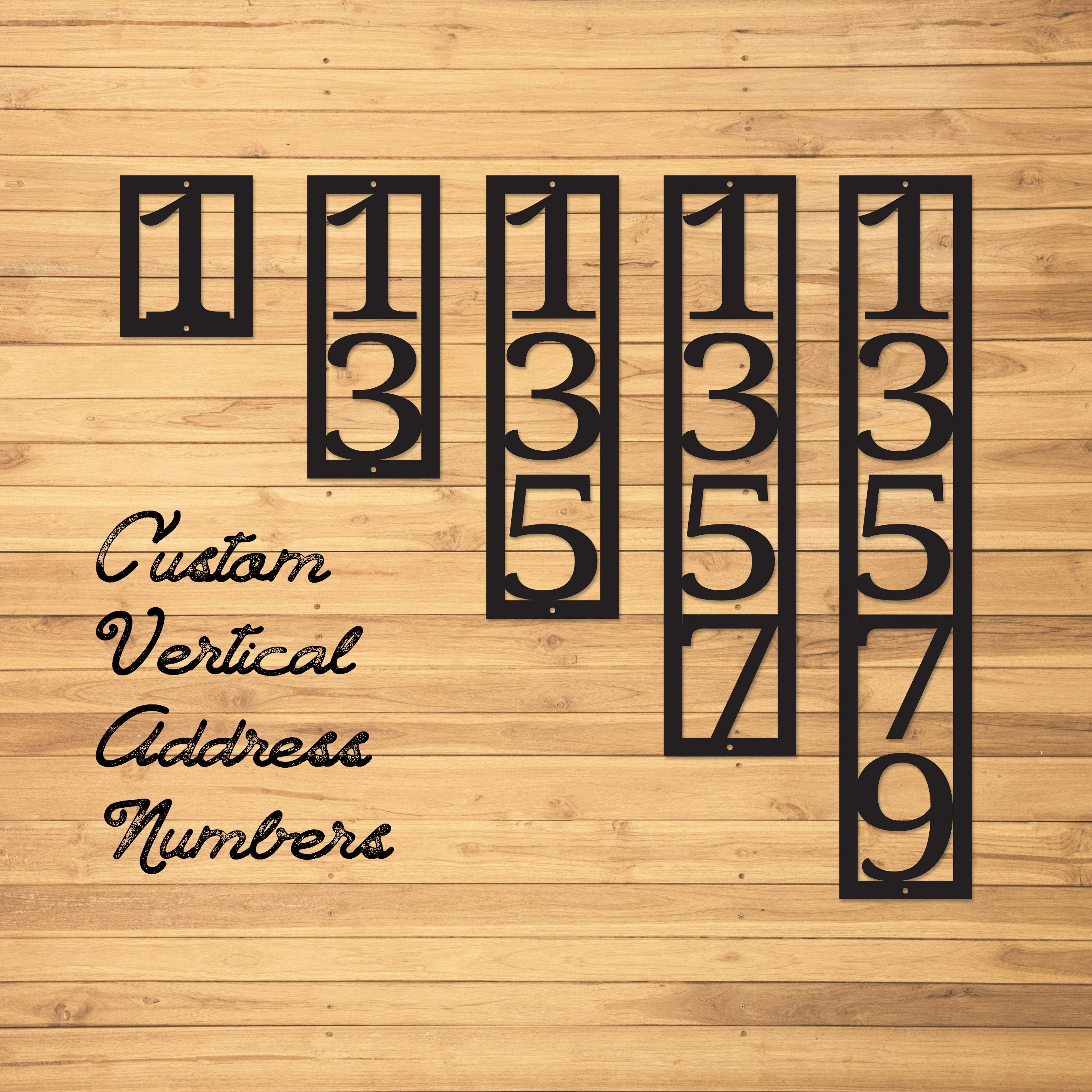 Vertical Address Numbers for Home, Outdoor Sign, House Numbers, Busine ...