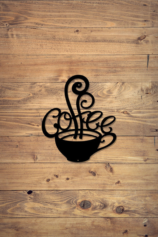 Metal Coffee Sign, Kitchen Signs, Metal Signs, Free Shipping