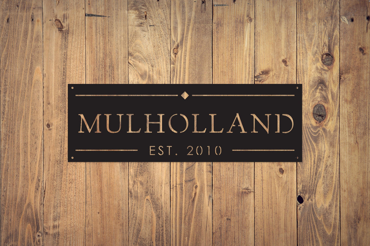Custom Metal Name Sign, Personalized Wall Art, Unique Home Decor, Bespoke Metal Signage - S95