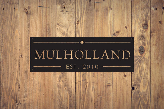 Custom Metal Name Sign, Personalized Wall Art, Unique Home Decor, Bespoke Metal Signage - S95