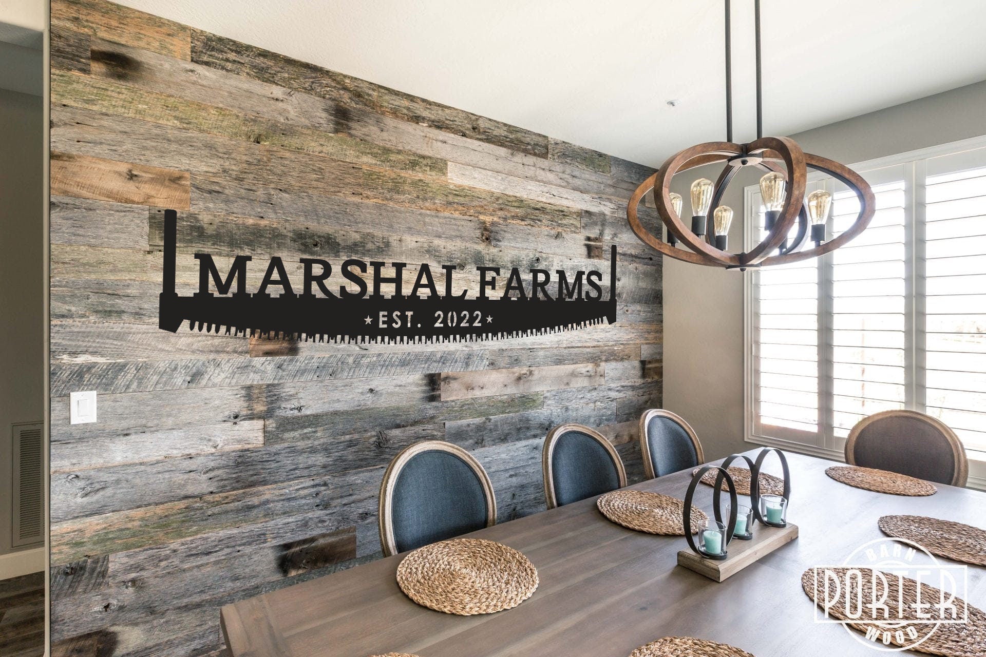 Rustic Saw Blade Sign, Metal Name Sign, Carpentry Gifts, Shop Sign, Rustic Decor, Metal Signs, Farmhouse Decor | S101