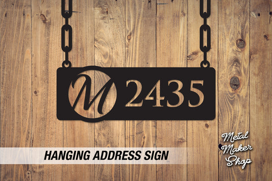 Hanging Address Numbers, Address Numbers for Home, Outdoor Sign, House Numbers, Address Numbers for House Horizontal, Free Shipping