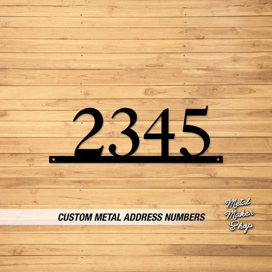 Address Numbers for Home, Outdoor Sign, Modern House Numbers, Address Numbers for House Horizontal, Free Shipping | S128Caslon