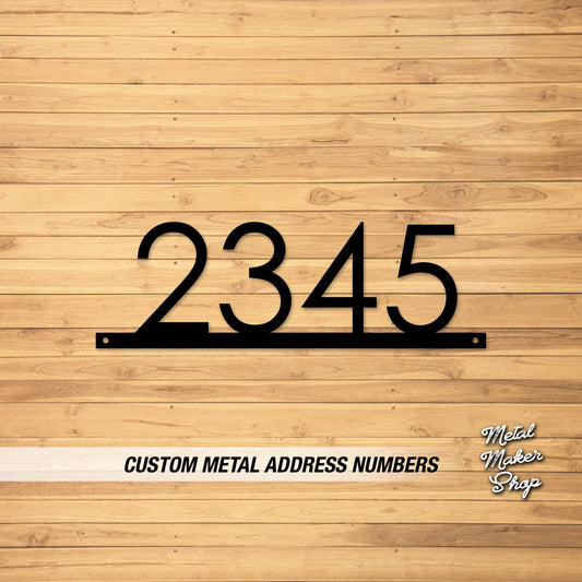 Address Numbers for Home, Outdoor Sign, Modern House Numbers, Address Numbers for House Horizontal, Free Shipping | S128CenturyLight