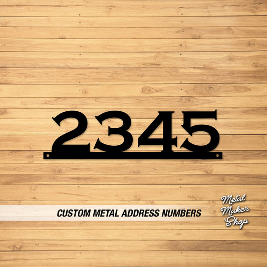 Address Numbers for Home, Outdoor Sign, Modern House Numbers, Address Numbers for House Horizontal, Free Shipping | S128Copper