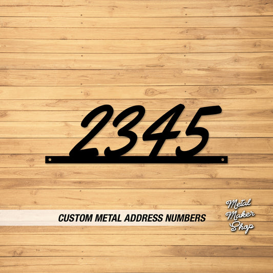 Address Numbers for Home, Outdoor Sign, Modern House Numbers, Address Numbers for House Horizontal, Free Shipping | S128Yellow