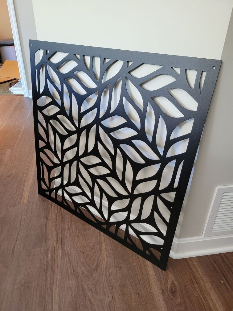 Decorative Privacy Screen, Leaf Pattern, Free Shipping | S145