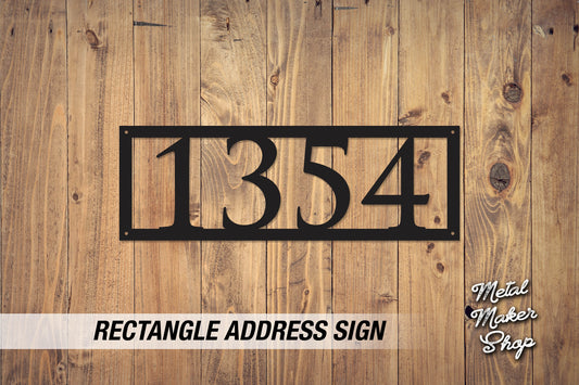 Metal Signs Personalized, Custom Metal Address Sign, Rectangle Address, Home Address, Metal Sign, Metal Wall Art, Free Shipping | S165