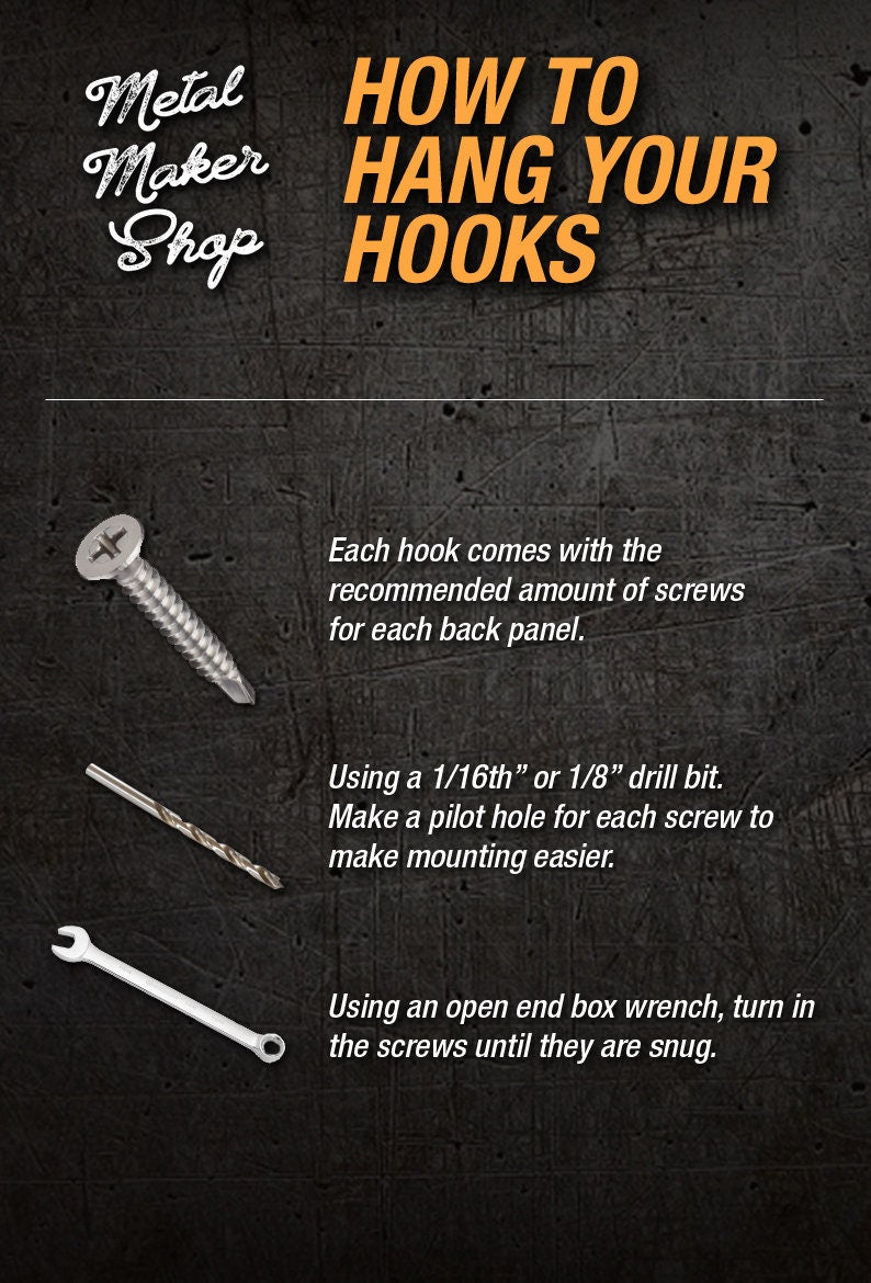 Railroad Spike Hook, Great holder for work clothes and tools, Farmhouse Decor | H3A