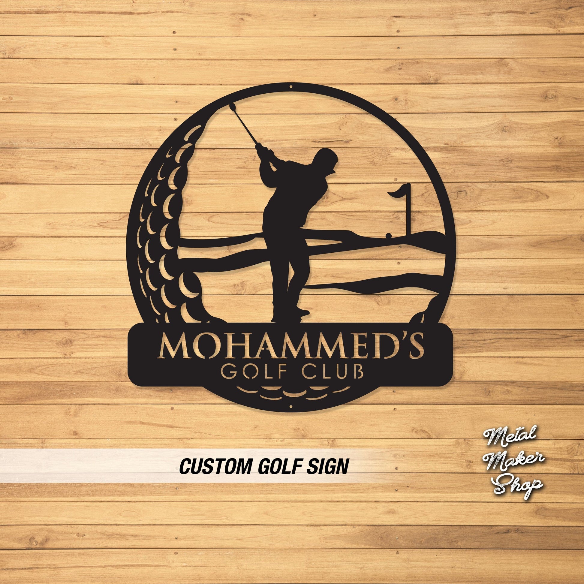 Golf Lovers Sign, Personalized Golfing Sign, Metal Golf Sign, Golf Lover | S210