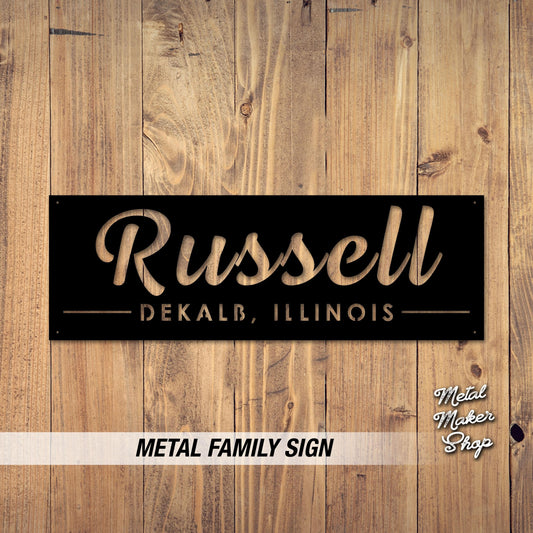 Metal Signs Personalized, Custom Metal Sign, Metal Name Sign, Metal Sign, Metal Wall Art, Free Shipping | S214