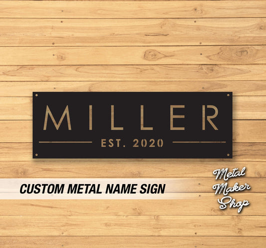 Metal Signs Personalized, Custom Metal Sign, Metal Name Sign, Metal Sign, Metal Wall Art, Free Shipping | S23