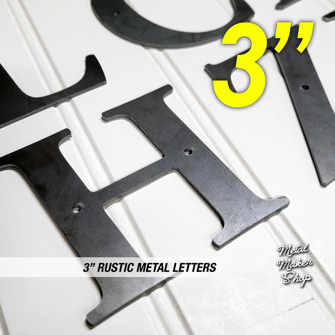 Letters & Numbers – Metal Maker Shop
