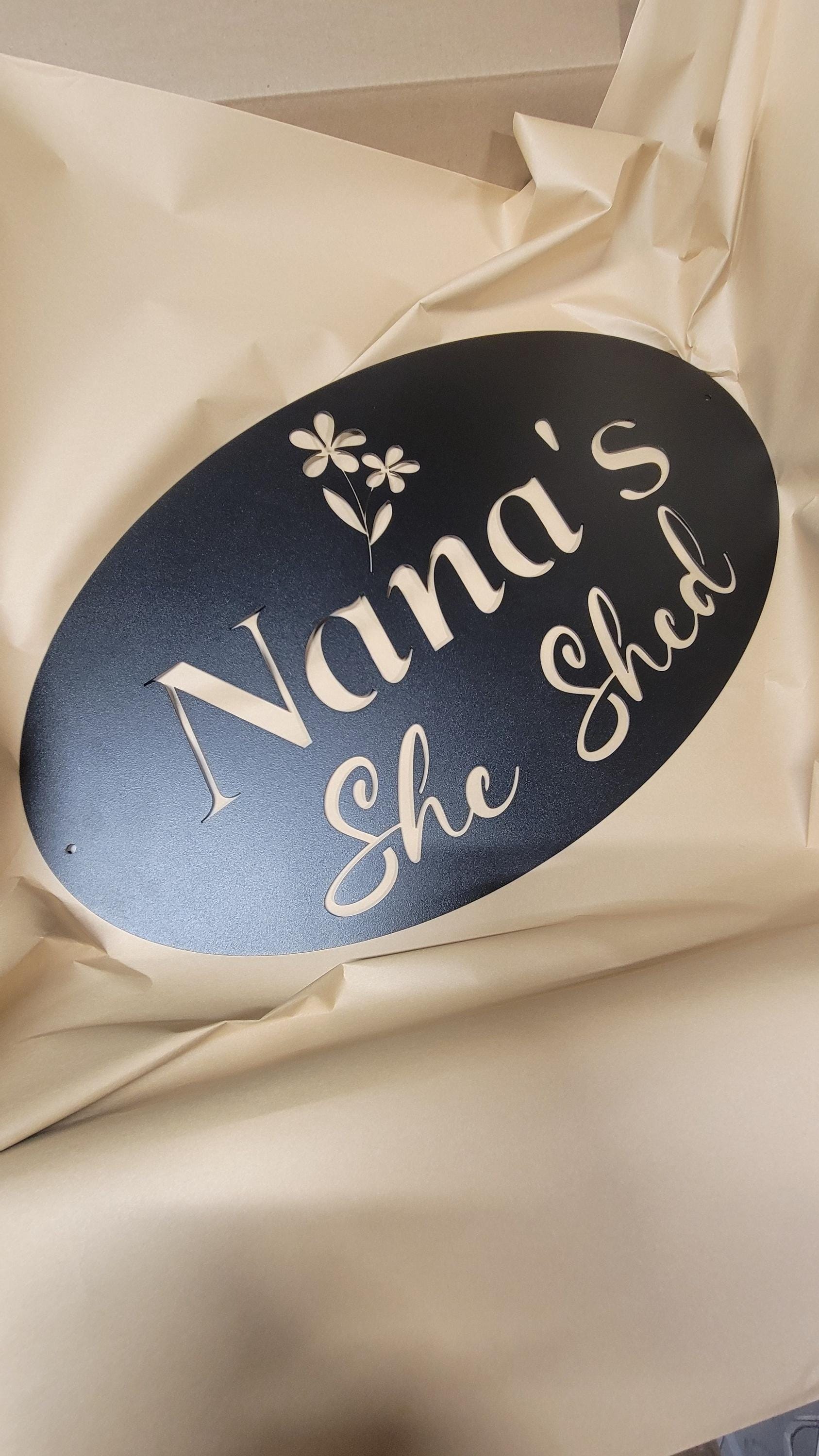 She Shed Sign, Personalized Shed Sign, Garden Shed, Gifts for Her, Gifts for Mom, Metal Maker Shop